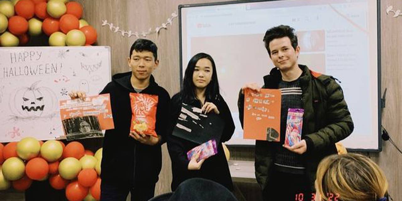 How do you like our Halloween movie night?